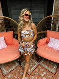 3 piece swim set- Tropical Punch (L)