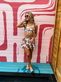 3 piece swim set- Tropical Punch (L)