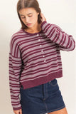 Striped Henley Sweater