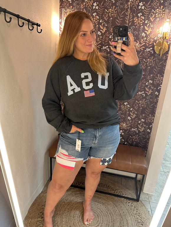 Charcoal USA Crewneck