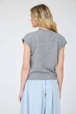 Raw Edge Sleeveless Lightweight Cardigan, Butter Yellow (S-L)
