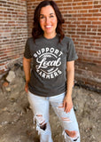 SUPPORT LOCAL FARMERS Graphic Tee (M,XL, 2X)