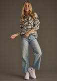 Lt. Gray & Charcoal Plaid Button Up
