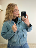 Risen- Pocketed Denim Jacket