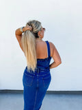 PREORDER- FRANKIE OVERALL DENIM DRESS