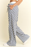 Checkered Straight Leg Lounge Pant