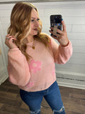 Lightweight Floral Sweater Top