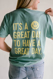 It's A Great Day Tee - Seafoam 