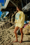 Reversible Mock-Neck Crop Sweatshirt, Life Is Good
