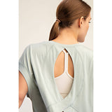 Open Back Athletic Top, Black (L)
