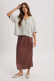 Soft Touch Button Uo Short Sleeve Cardigan, Oatmeal (S-L)