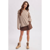Striped Long Sleeve Pullover