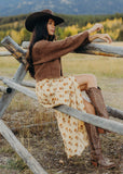 Button Front Maxi in Harvest Song (XS-3XL)