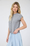 Raw Edge Sleeveless Lightweight Cardigan, Butter Yellow (S-L)