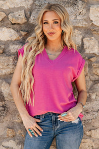 Thermal Two-Tone Top, Pink (M, L, 1X-3X)