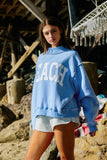 Reversible Mock-neck Crop Sweatshirt