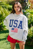 USA/America Print Reversible Sweatshirt