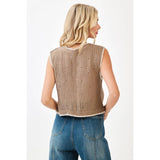 Floral Embroidered Vest (S/M)