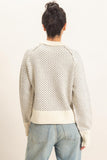 Patterned Mock Neck Sweater (S-L)