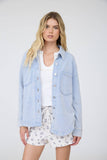 Soft Denim Look Knit Shacket