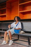 Cobalt Crescent Bag