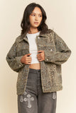Leopard Denim Jacket