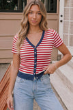 Americana Star Ribbed Cardigan