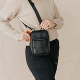 Leather Midnight Crossbody Sling
