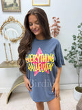 Everything Hallelujah Graphic Tee on Denim