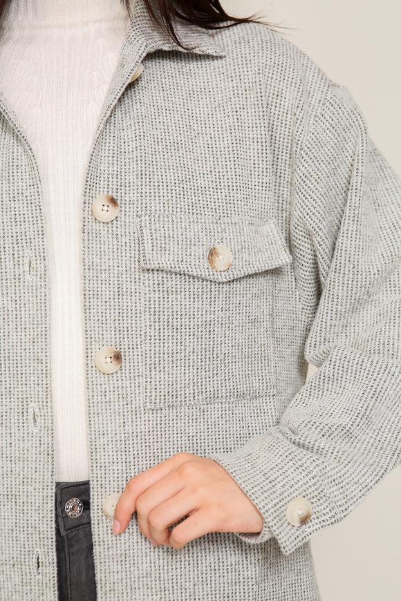 Soft Textured Jacket, Olive