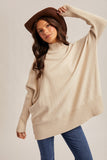 Mock Neck Oversized Sweater Sweater (m/l)