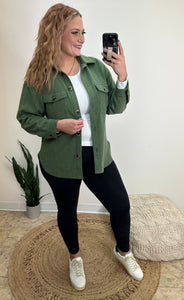 Soft Textured Jacket, Forest Green