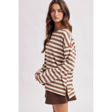 Striped Long Sleeve Pullover