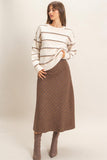 Striped Crew Neck Sweater (S-L)