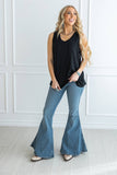 Everyday Ribbed Tank Top, Black (S-2X)
