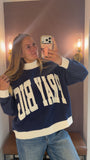 Pray Big Reversible Mock Sweatshirt
