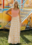 Maxi Skirt- Folk Garden (S-3X)