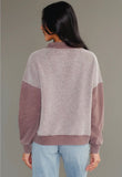 Brown Mixed Media Quarter Zip (S-L)