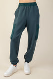 Comfy Luxe Cargo Jogger, Midnight Green (M-1x)