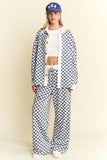 Checkered Straight Leg Lounge Pant