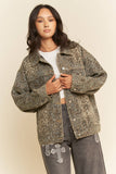 Leopard Denim Jacket