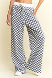 Checkered Straight Leg Lounge Pant