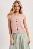 Button Up Sweater Vest