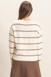 Striped Crew Neck Sweater (S-L)