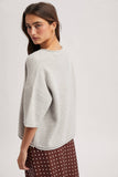 Soft Touch Button Uo Short Sleeve Cardigan, Oatmeal (S-L)