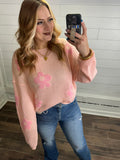 Lightweight Floral Sweater Top