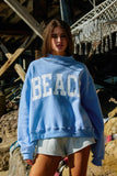 Reversible Mock-neck Crop Sweatshirt