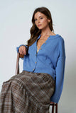 Raw Edge Exposed Seam Cardigan, Butter Yellow