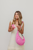 Bubblegum Crescent Bag