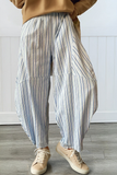 LAS-LIVE Striped Pants with Pocket (S-XL)